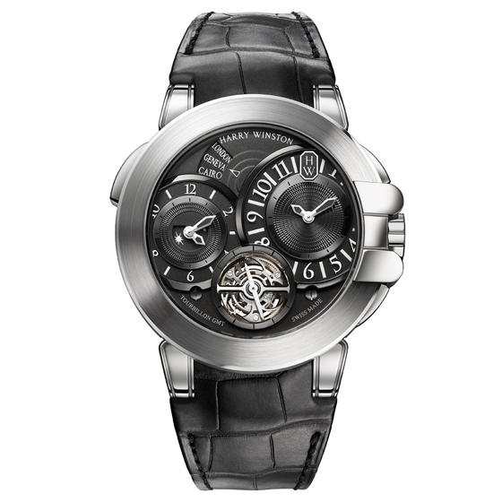 Replica Harry Winston OCEAN TOURBILLON GMT OCEATG45WW004 watch